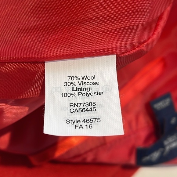 J Crew Factory Pencil skirt in double-serge wool red - Picture 5 of 8